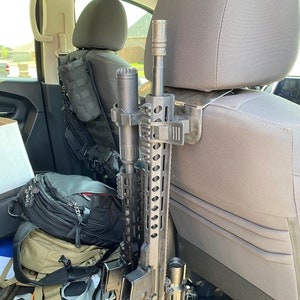 Vehicle Rifle Rack/Holder Vertical Behind the Seat