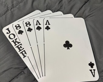 Royal Flush Metal Wall Art.