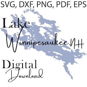 See Winnipesaukee - SVG, DXF, PNG, Pdf, Eps - Digital Download