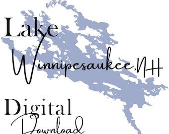 Lake Winnipesaukee - SVG, DXF, PNG, Pdf, Eps - Digital Download