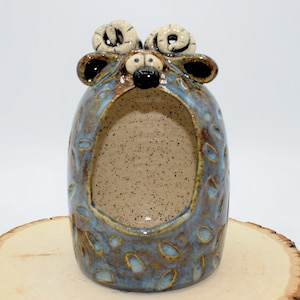 Handmade Pottery Salt Monster -- In Stock and Ready to Ship