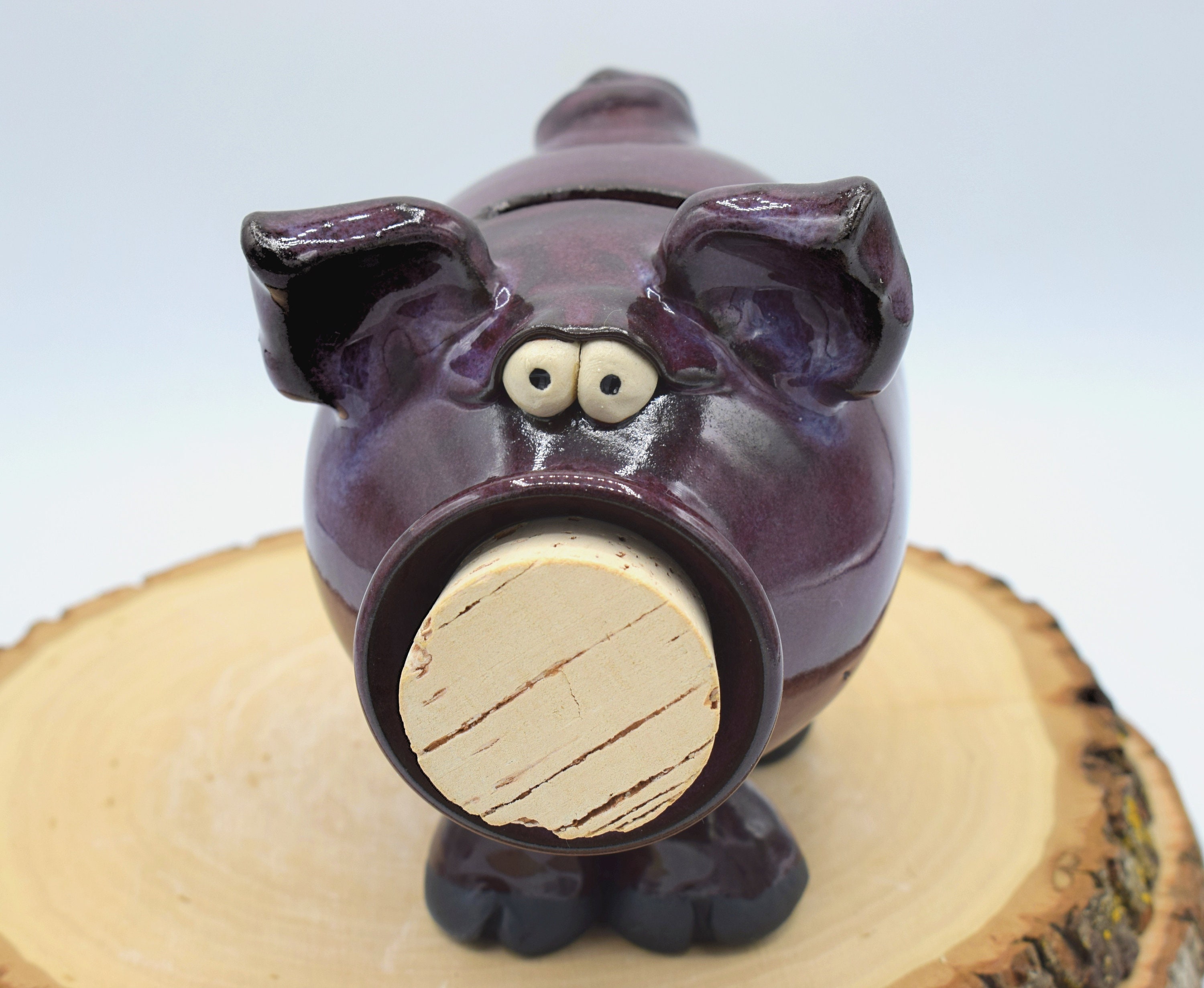 Handmade Pottery Piggy Bank Seconds Sale In Stock and Etsy