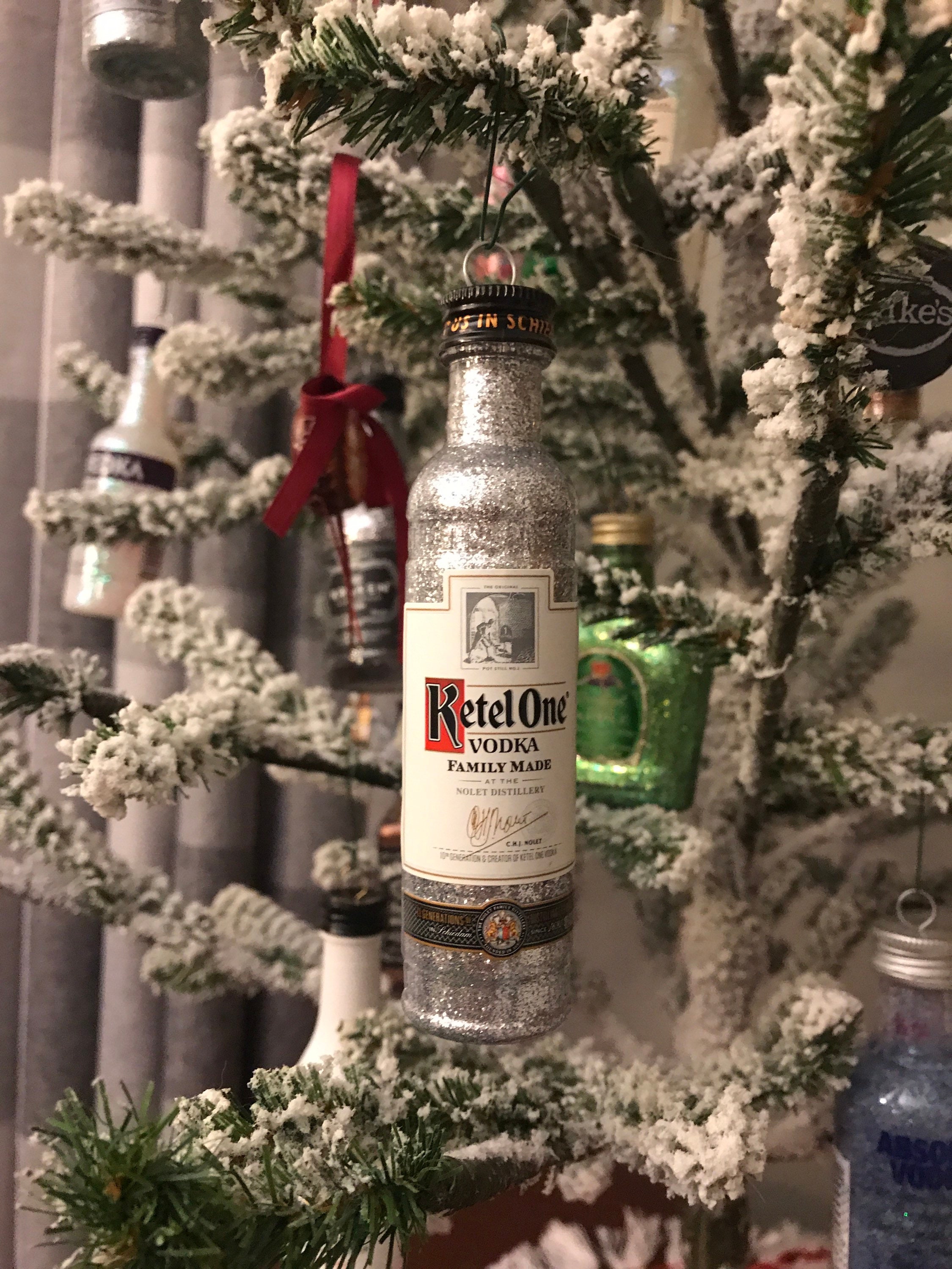 Vodka Mini Liquor Bottle Christmas Tree Hanging Ornament Etsy 日本