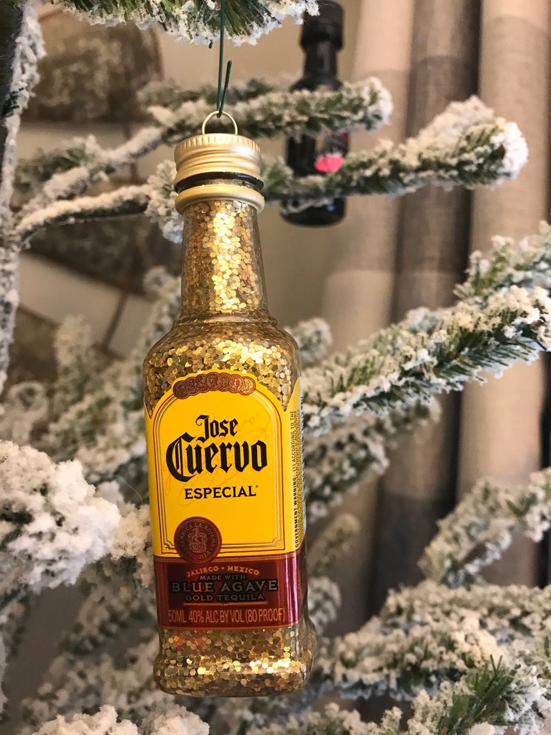Tequila Mini Liquor Bottle Christmas Tree Hanging Ornament Etsy
