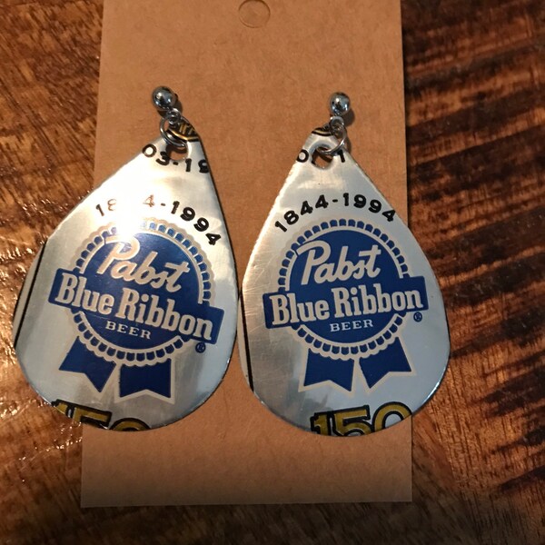 Beer Can Earrings Etsy