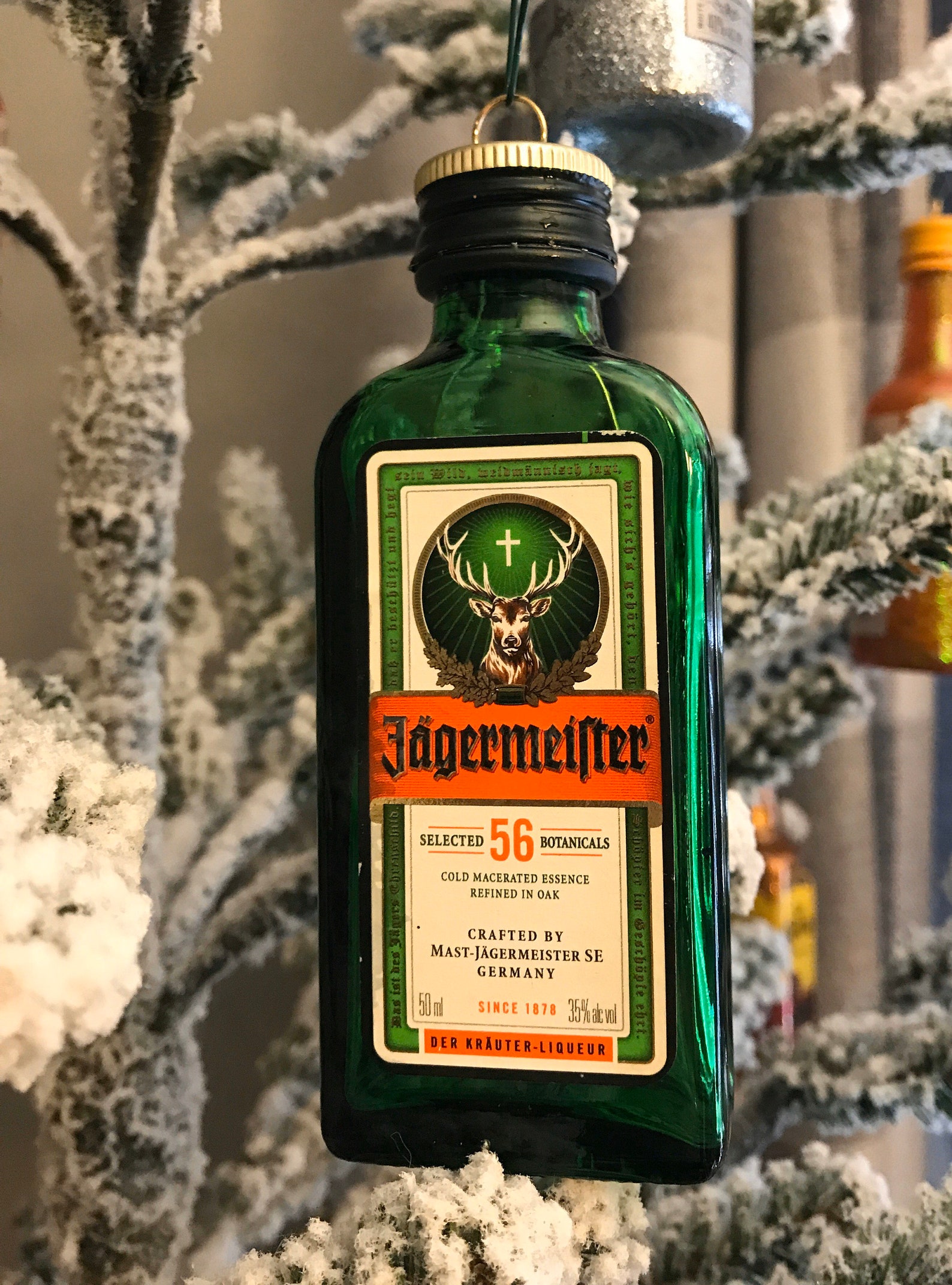 Mini Liquor Bottle Christmas Tree Hanging Ornament Etsy