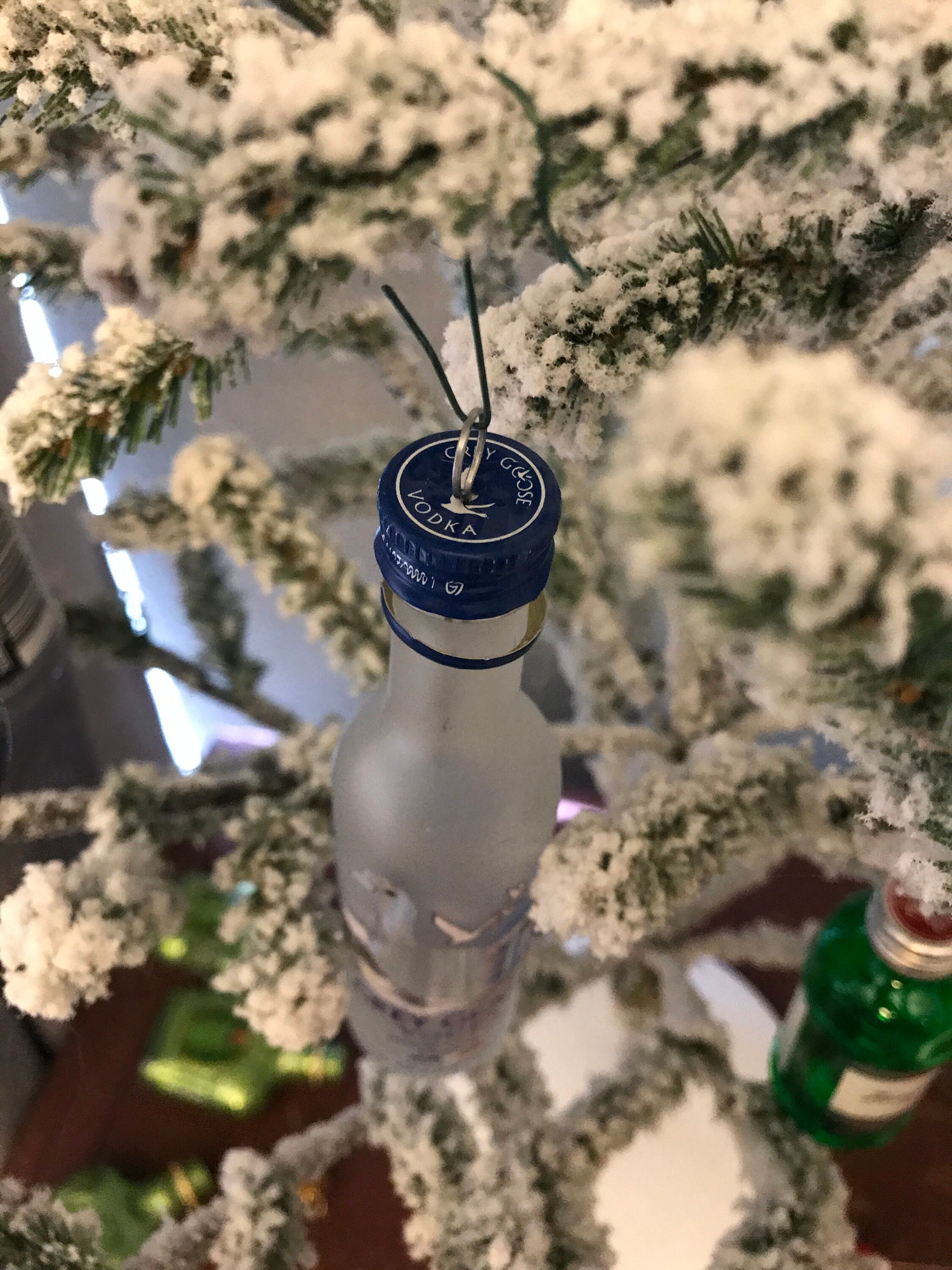 Vodka Mini Liquor Bottle Christmas Tree Hanging Ornament Etsy UK