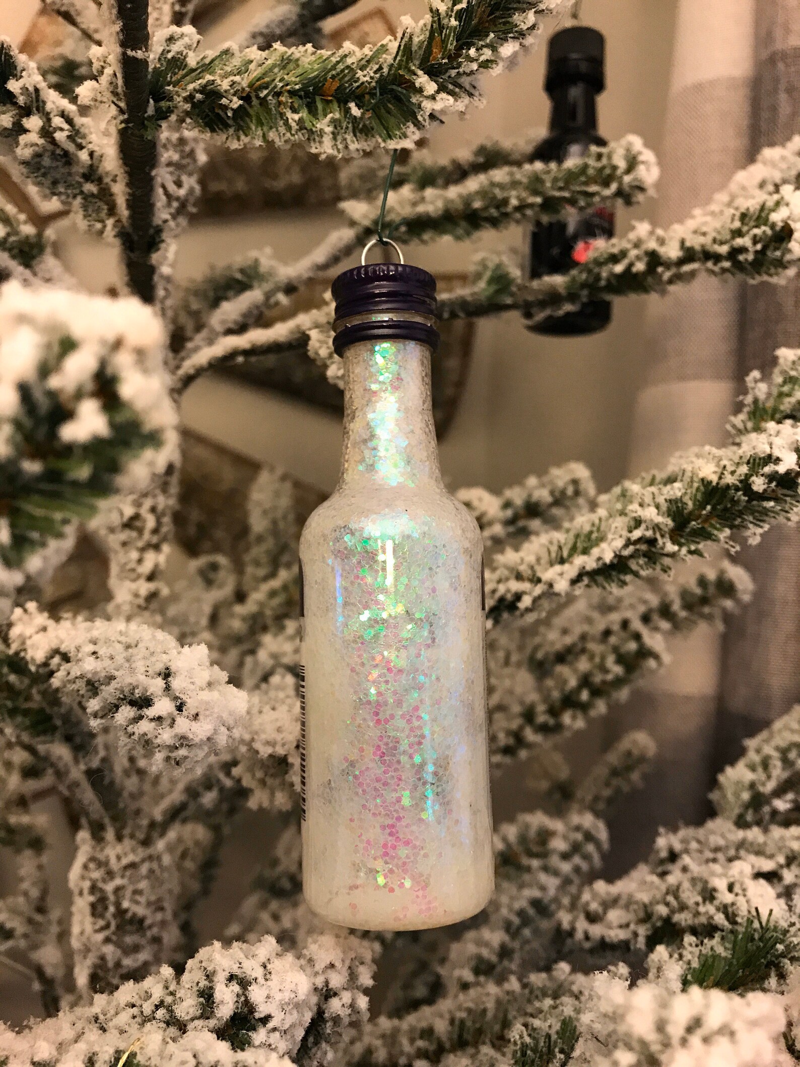 Vodka Mini Liquor Bottle Christmas Tree Hanging Ornament Etsy