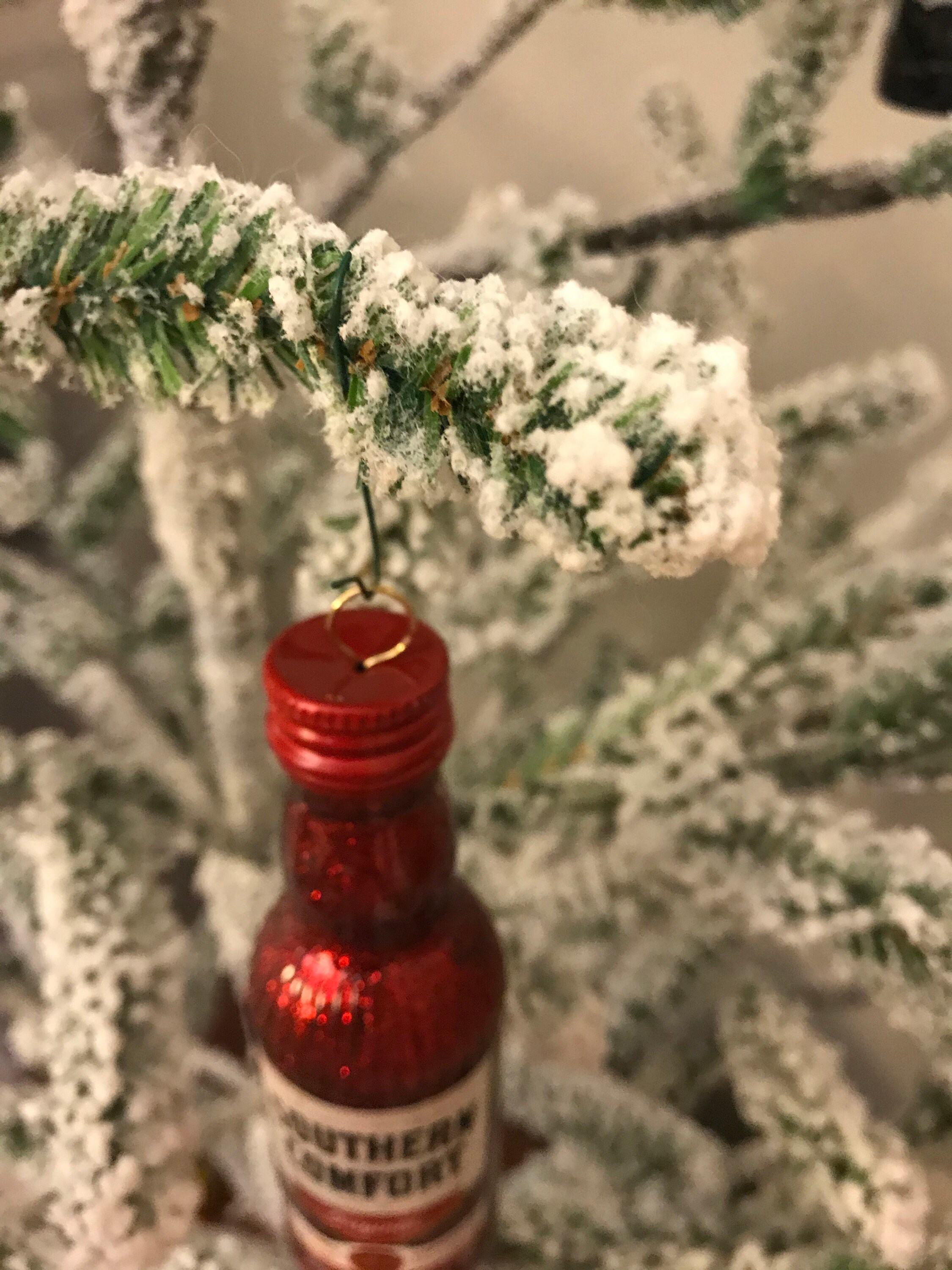 Mini Liquor Bottle Christmas Tree Hanging Ornament Etsy