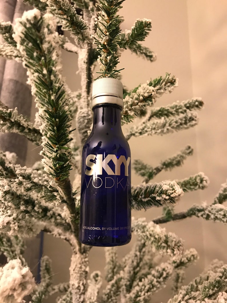 Vodka Mini Liquor Bottle Christmas Tree Hanging Ornament Etsy