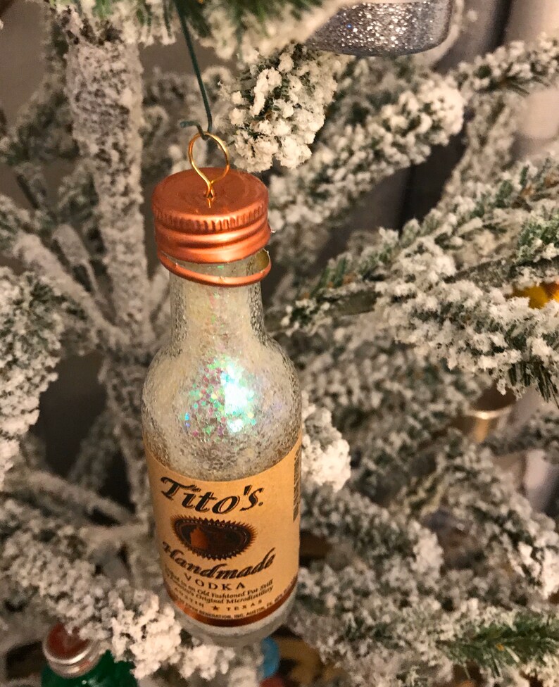 Tito's Handmade Vodka Mini Liquor Bottle Christmas Tree Etsy