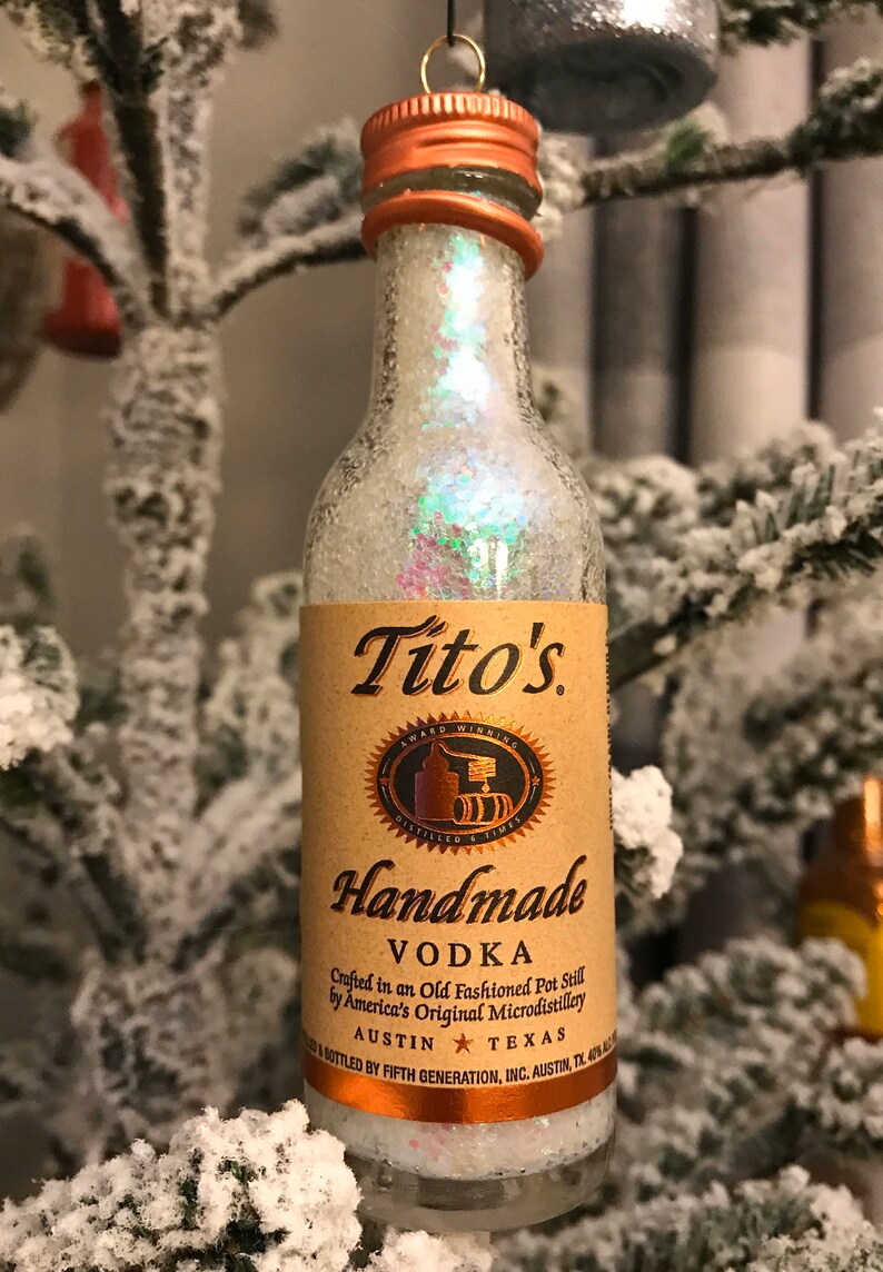 Tito's Handmade Vodka Mini Liquor Bottle Christmas Tree Etsy