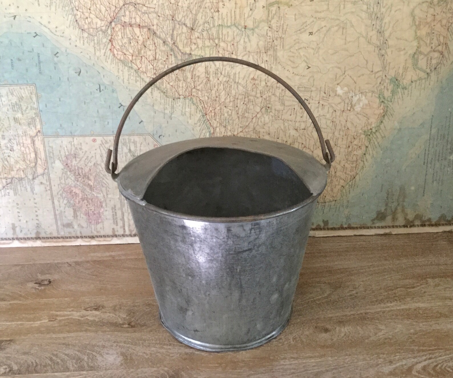 Vintage metal milk bucket/cow milk pail/ Country decor Etsy