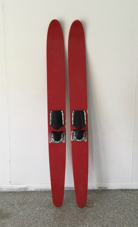 Vintage Cypress Garden Wood Water Skis Etsy