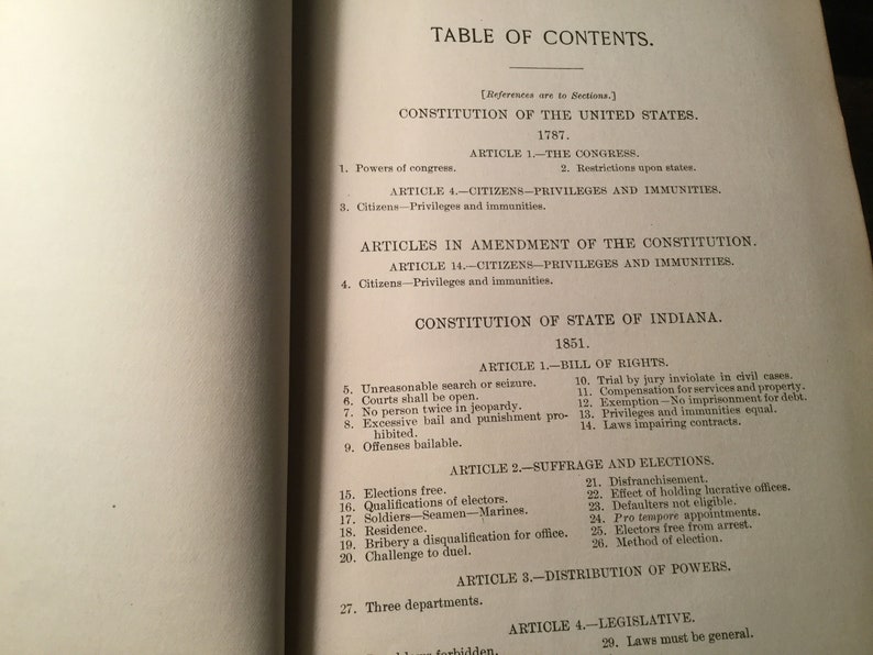 1899 Indiana Municipal Law Cities and Towns Indiana Law Book Etsy