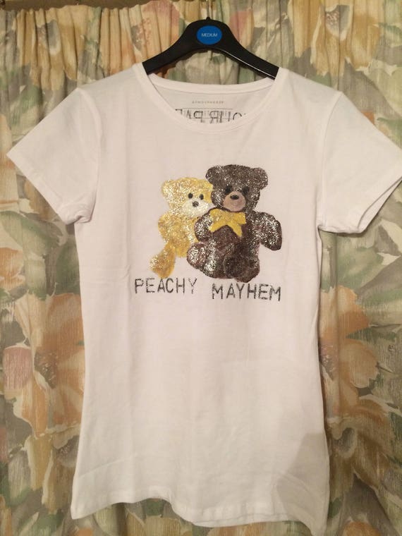 teddy bear with personalised t shirt