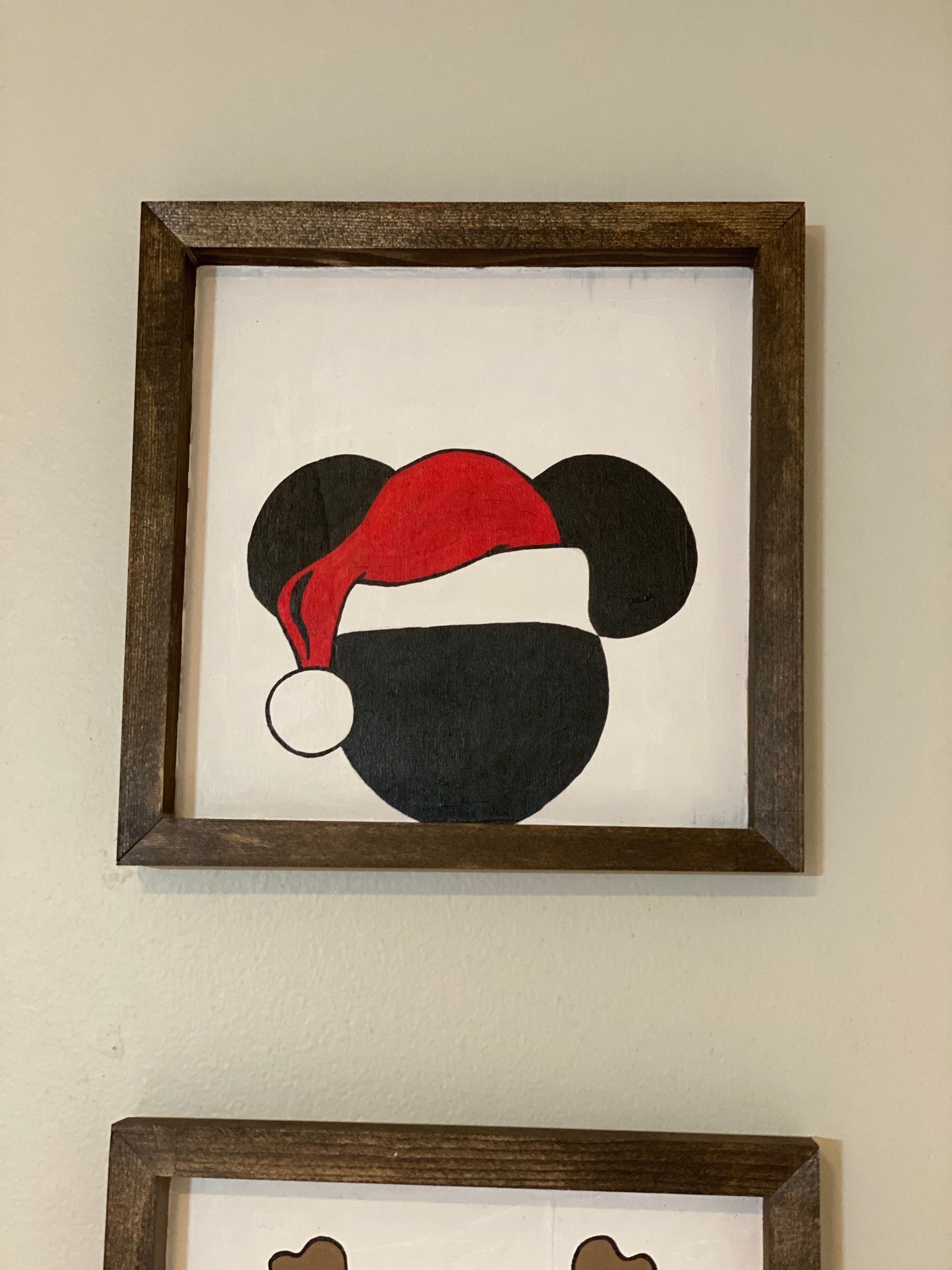 Disney Christmas Wall Decor / Mickey Mouse Christmas / Home Etsy