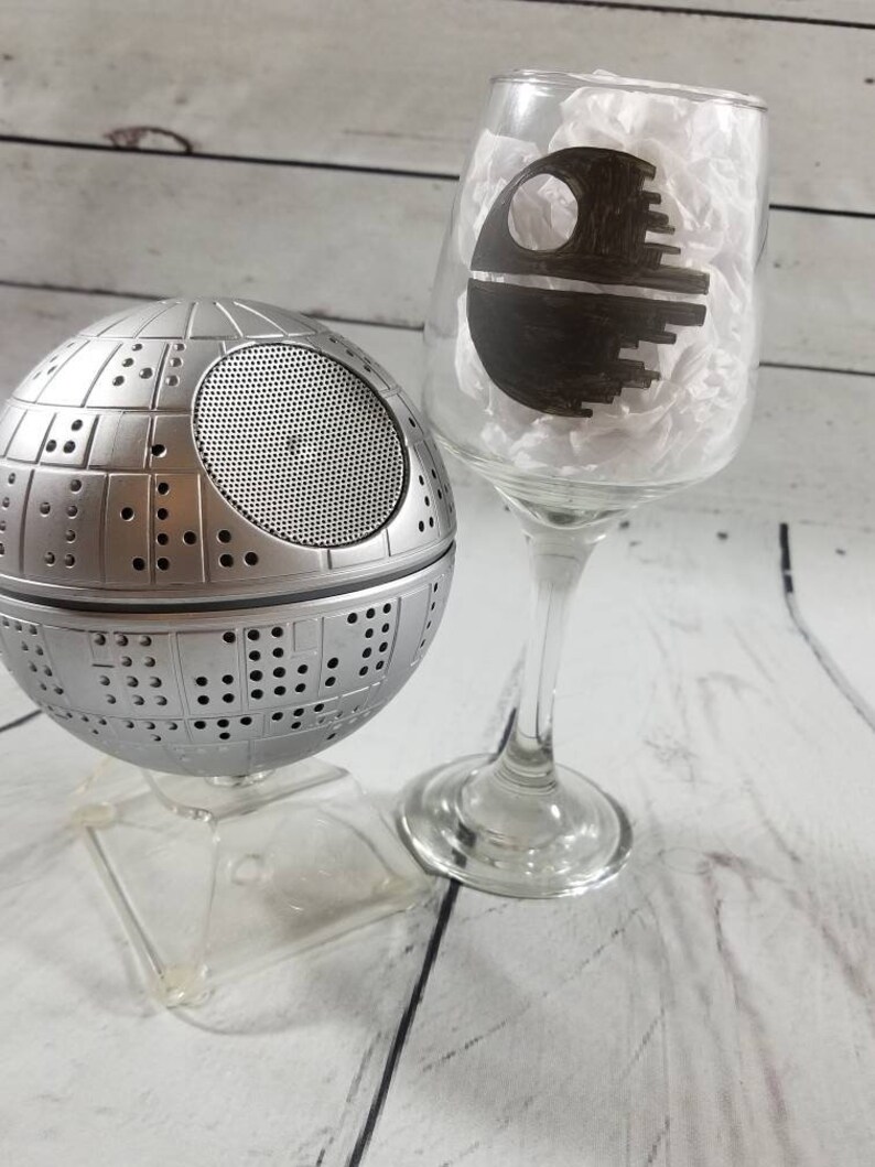 Star Wars Wine Glasses / Star Wars Gift / Star Wars Wedding / Etsy