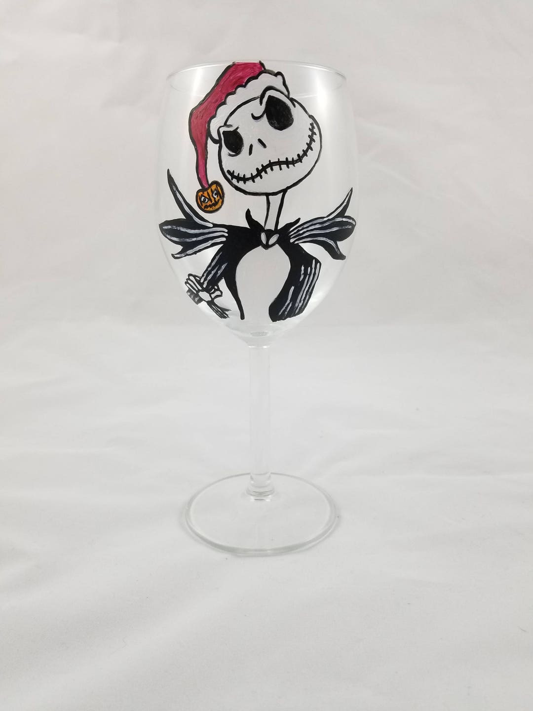 Nightmare Before Christmas Wine Glass / Nightmare Before Etsy