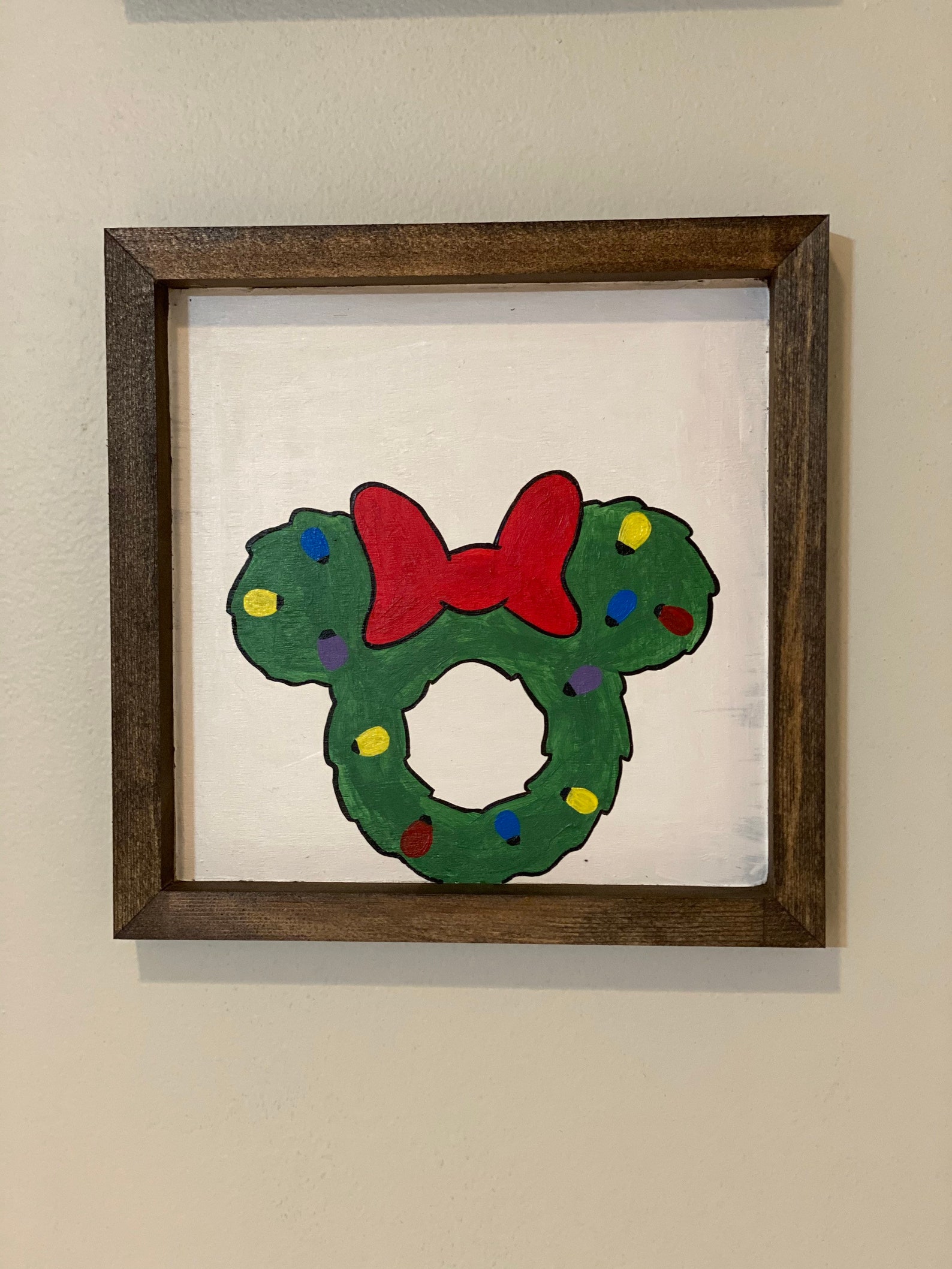 Disney Christmas Wall Decor / Mickey Mouse Christmas / Home Etsy