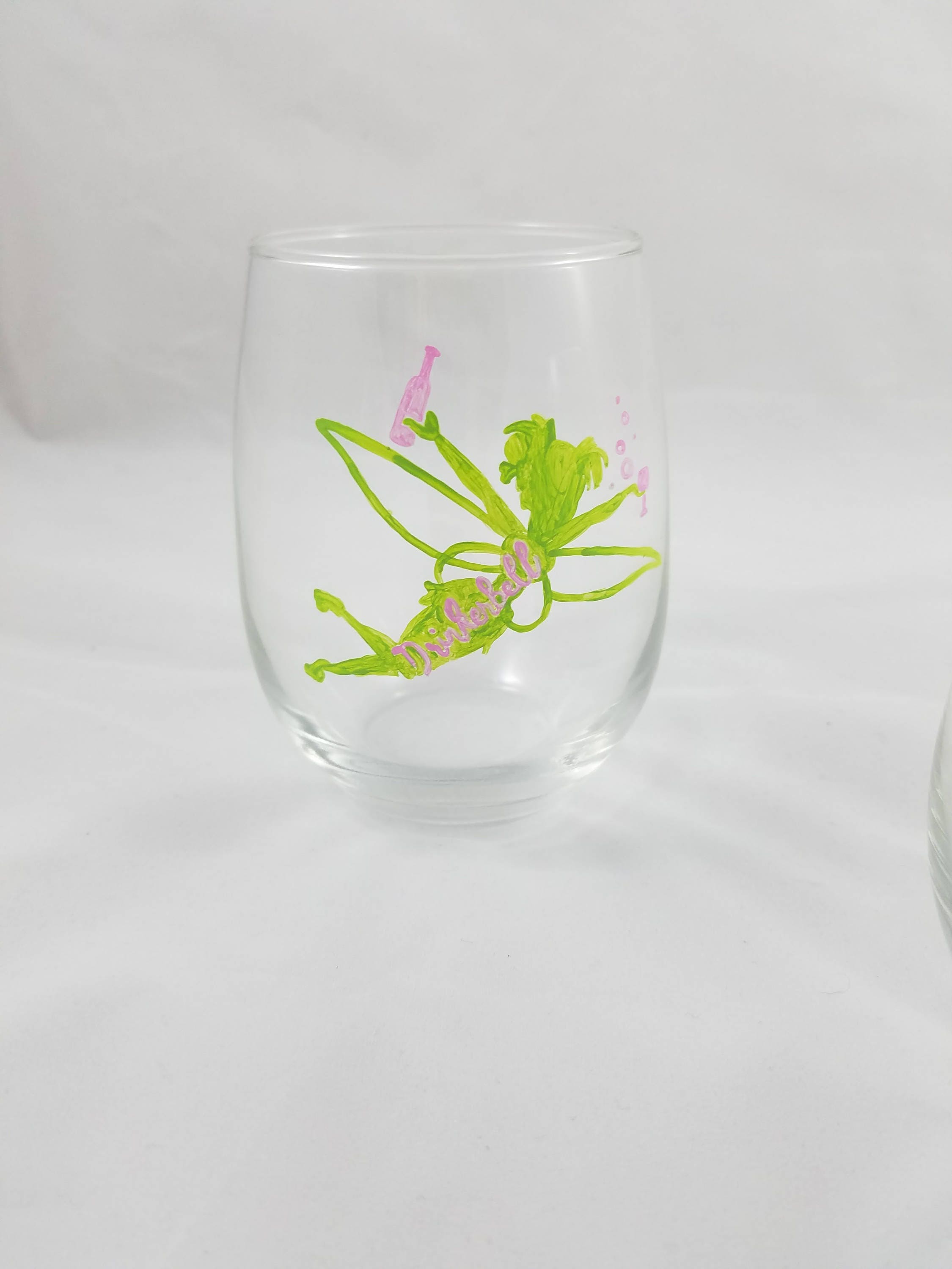TinkerBell Wine Glass / Tinkerbell Gift / Tinkerbell Gift for Etsy