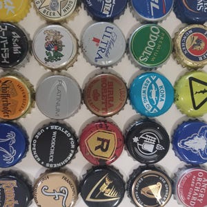 50 Different Bottle Caps, Variety Pack, Used Bottle Caps, Beer Bottle Tops,  Multicolor Bottle Caps, Craft Beer Bottle Caps, Unique Caps (g)