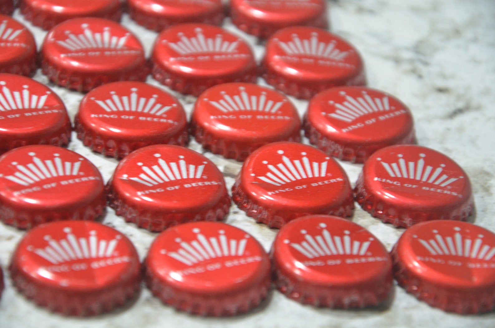 Bottle Caps, Budweiser Crowns 50 Pack, Used Bottle Caps, Beer Bottle