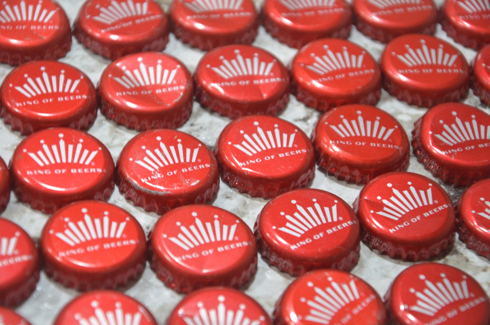 Bottle Caps, Budweiser Crowns 50 Pack, Used Bottle Caps, Beer Bottle