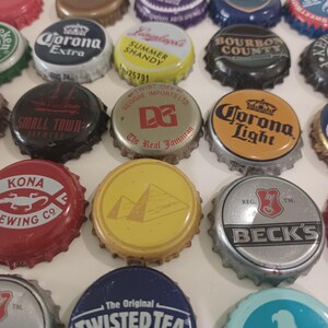 50 Different Bottle Caps, Variety Pack, Used Bottle Caps, Beer Bottle Tops,  Multicolor Bottle Caps, Craft Beer Bottle Caps, Unique Caps (o)