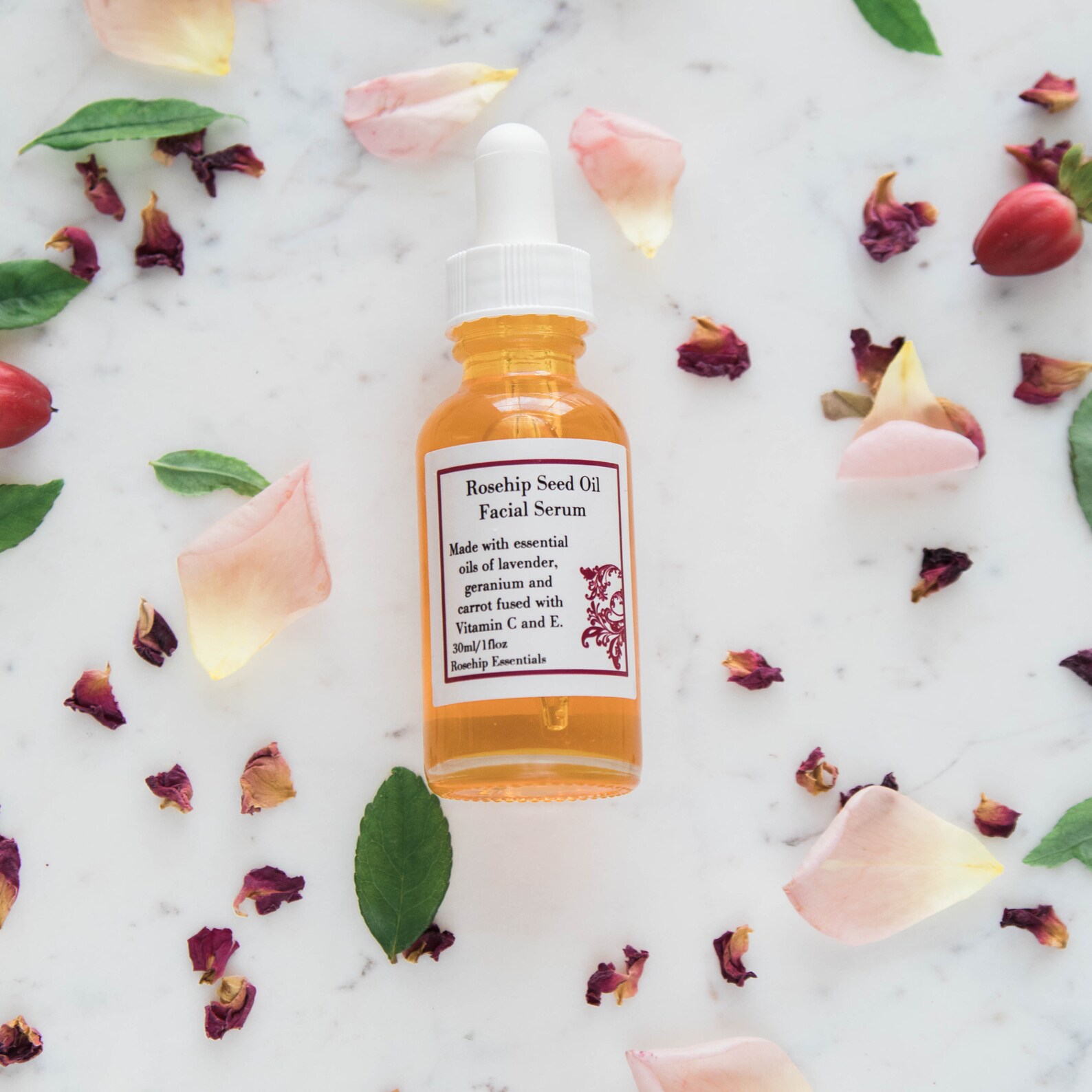 Rosehip Seed Oil Facial Renewal Serum Etsy