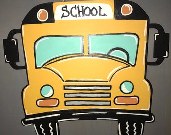3D School Bus Door Hanger, Teacher Gift