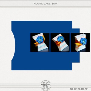 Hourglass Box SVG, PSD, PDF +