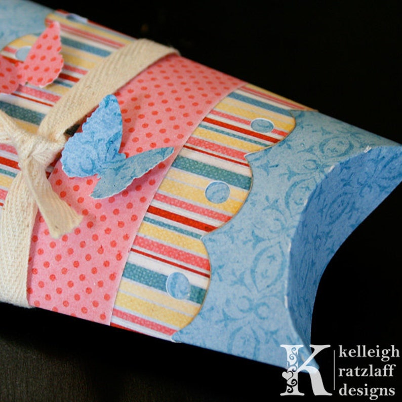 Download Tapered Pillow Box SVG PSD PDF | Etsy