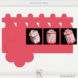 Canister Box SVG, PSD, PDF +
