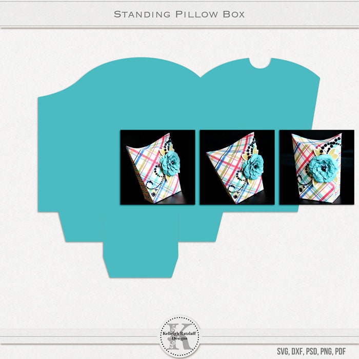 Download Standing Pillow Box SVG PSD PDF | Etsy