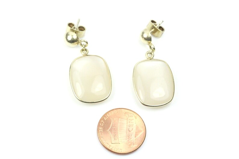 Natural Moonstones Moonstone Earrings Sterling Silver Earrings and Gold Platted Antique Handmade Earrings