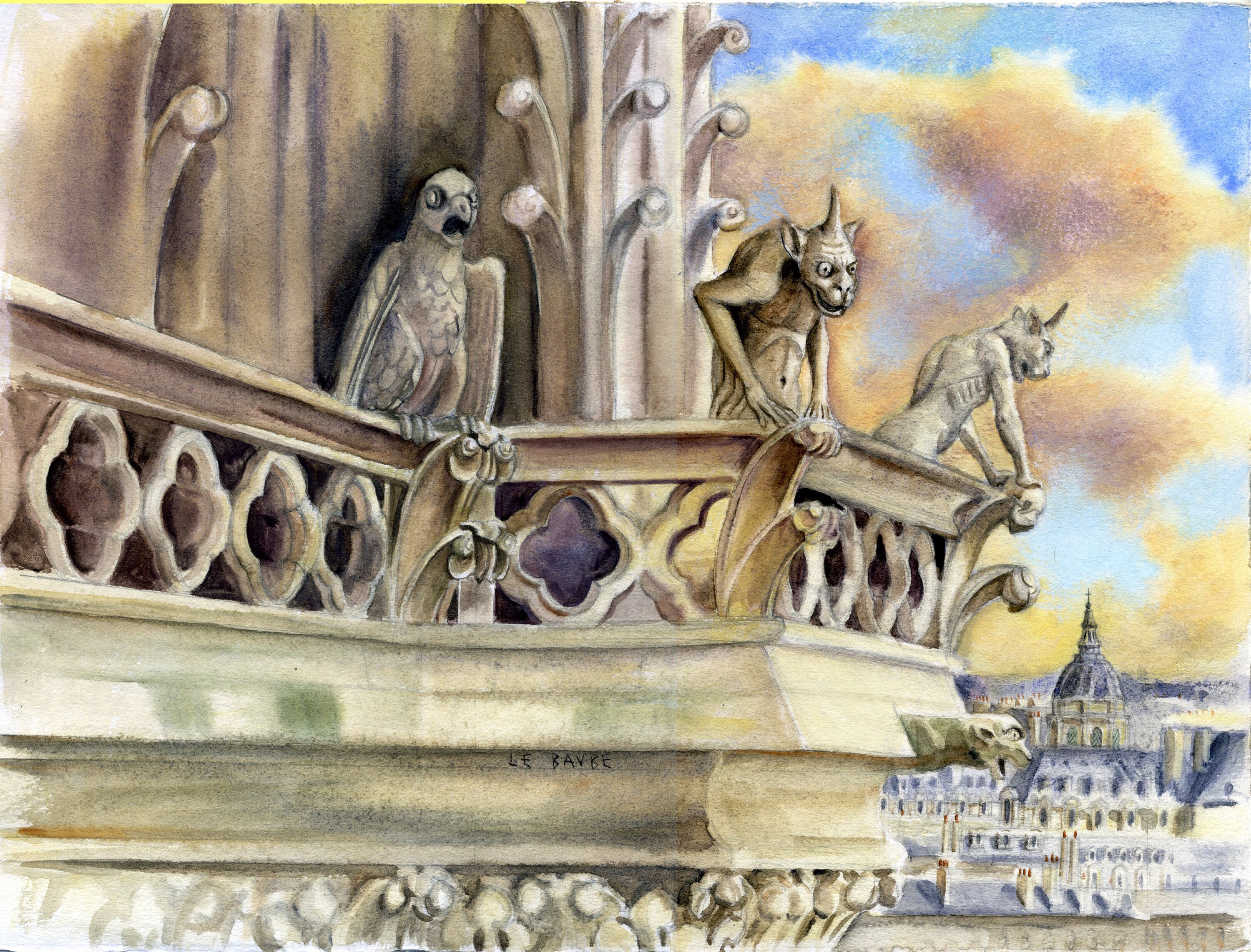 Affiche Des Chimères de Notre-Dame Paris