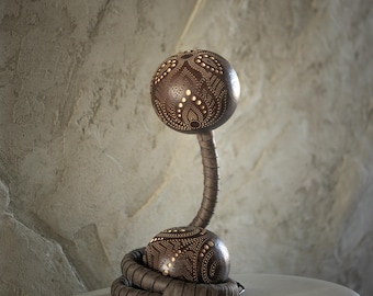 Table Lamp - Deco boho round accent lamp