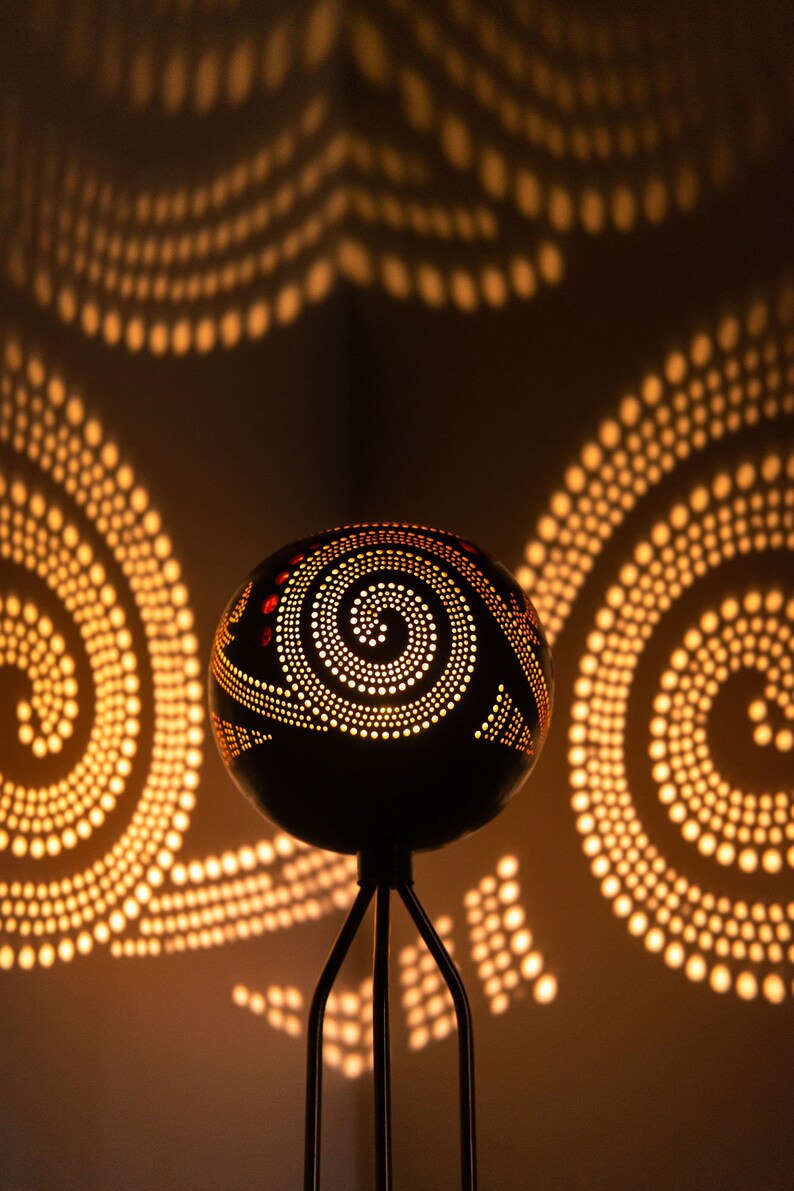 Tischlampe NEO SAIL, kleines Nachtlicht, Kürbis-Lampenschirm, marokkanisch türkischer Lampenschirm, Schreibtischlampe, Marokko-Lichterkette, moderne minimale Lampe Bild 5