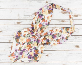 The Prettiest Floral Swimsuit - Gorgeous Ladies One Piece Bathing Suit With Beautiful Pastel Flowers - 70's Vibe Womens Swimwear