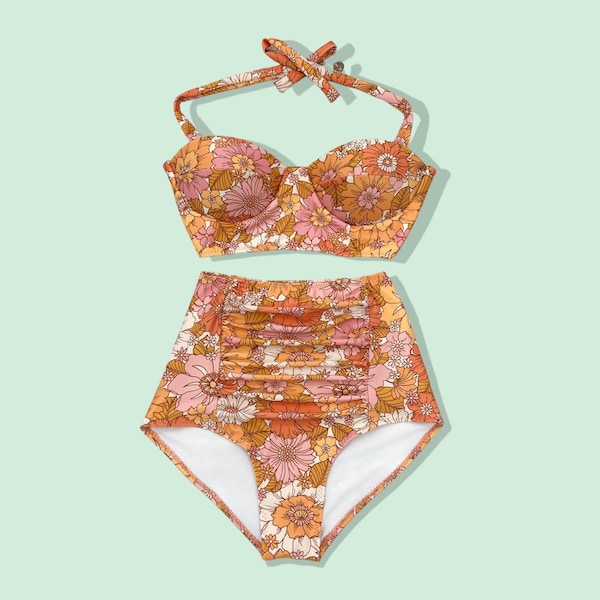 Retro Bikini Etsy