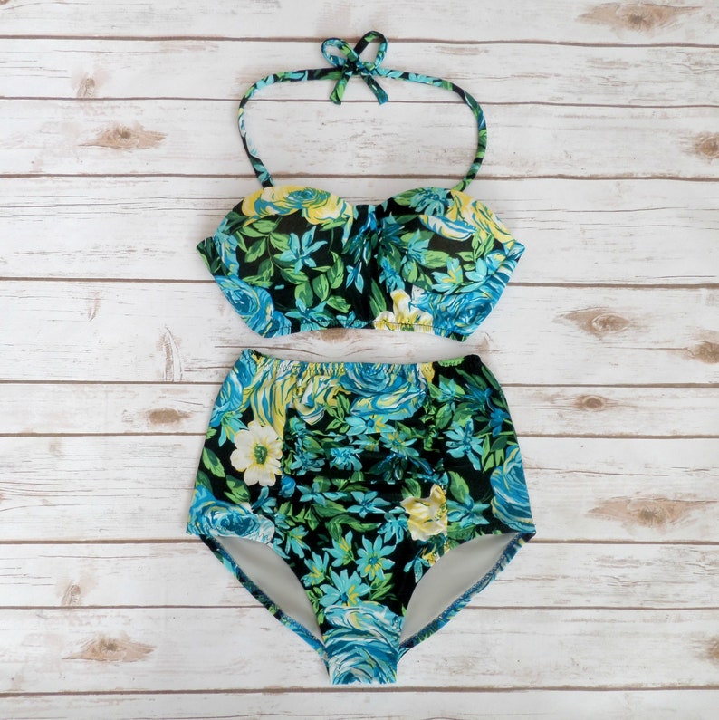 vintage ruched swimsuit