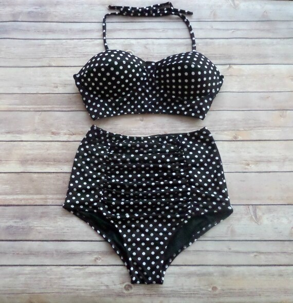 high waisted 50s style bikini