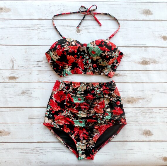 flower bathing suit
