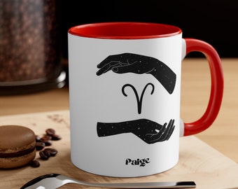 Aries Mug Personalized Zodiac Sign Coffee Mug, 11oz