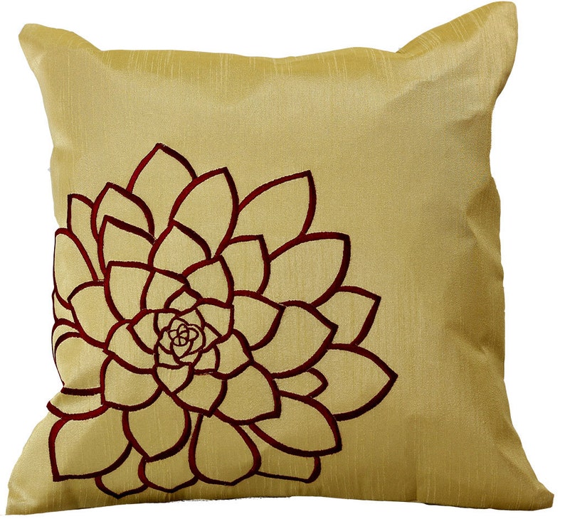 Elegant Dahlia Pillow Covers 18 X 18 Set of 2 Etsy