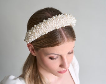 PEARL Statement Pearl Bridal Headband