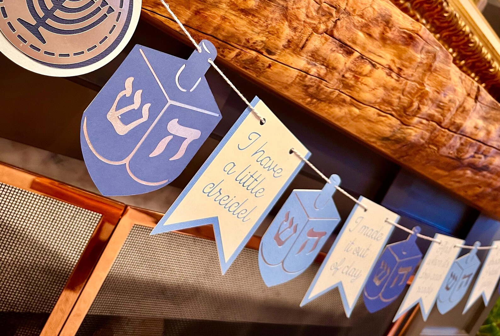 Oh Dreidel, Dreidel, Dreidel, Hanukkah Garland, Hanukkah Party Decor - Etsy