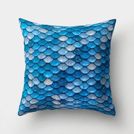 mermaid scale cushion