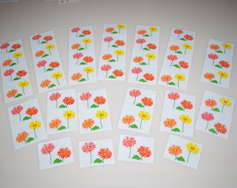 PINK FLOWER HEART 1994 ..... Mrs Grossman ..... Stickers Free Shipping